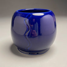 Load image into Gallery viewer, Carved Flower Vase #2 in Cobalt Blue, 5.25"h (Bryan Pulliam)