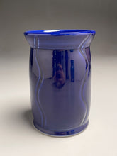 Load image into Gallery viewer, Carved Flower Vase #1 in Cobalt Blue, 6"h (Bryan Pulliam)