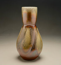 Load image into Gallery viewer, Melon Hourglass Flower Vase in Copper Penny, 13"h (Ben Owen III)