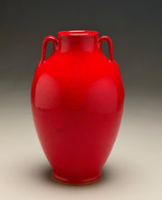 Load image into Gallery viewer, Tang Vase #1 in Chinese Red, 8.5"h (Ben Owen III)
