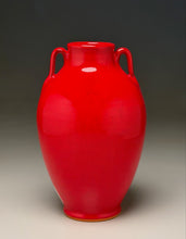 Load image into Gallery viewer, Tang Vase #1 in Chinese Red, 8.5"h (Ben Owen III)