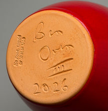 Load image into Gallery viewer, Dogwood Vase in Chinese Red, 8.75"h (Ben Owen III)