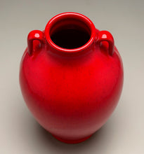 Load image into Gallery viewer, Tang Vase #2 in Chinese Red, 8.5"h (Ben Owen III)