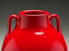 Load image into Gallery viewer, Tang Vase #2 in Chinese Red, 8.5"h (Ben Owen III)