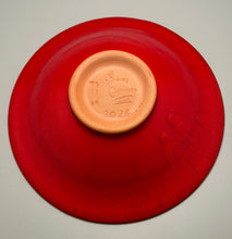 Load image into Gallery viewer, Trumpet Flair Bowl in Chinese Red, 9.75"dia. (Ben Owen III)