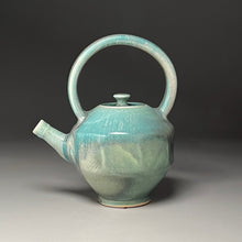 Load image into Gallery viewer, Faceted Teapot in Patina Green, 10.25"h (Ben Owen III)