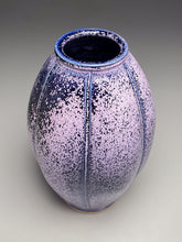 Load image into Gallery viewer, Melon Flower Vase in Nebular Purple, 11"h (Ben Owen III)