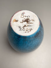 Load image into Gallery viewer, Egg Vase in Chinese Blue, 6.25"h (Ben Owen III)