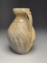 Load image into Gallery viewer, Combed Pitcher in Yellow Matte, Ash, & Cobalt Glazes, 11.25"h (Ben Owen III)