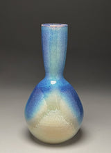 Load image into Gallery viewer, Genie Bottle in Rutile Blue and Turquoise Matte Glaze, 13"h (Ben Owen III)
