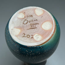 Load image into Gallery viewer, Hourglass Vase in Patina Blue-Green, 11.5"h (Ben Owen III)