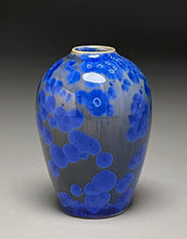Load image into Gallery viewer, Miniature Egg Vase in Cobalt Crystalline, 4"h (Ben Owen III)