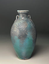 Load image into Gallery viewer, Two-Handled Vase in Patina Green, 12.5"h (Ben Owen III)