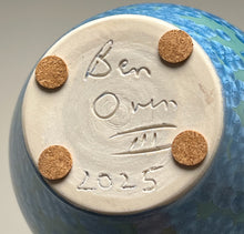Load image into Gallery viewer, Edo Jar in Turquoise Crystalline, 8.75"h (Ben Owen III)