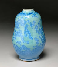 Load image into Gallery viewer, Gourd Vase in Turquoise Crystalline, 6"h (Ben Owen III)
