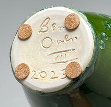 Load image into Gallery viewer, Tang Vase in Lily Pad Green Crystalline, 8.75"h (Ben Owen III)