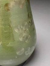 Load image into Gallery viewer, Pear Vase in Lily Pad Green Crystalline, 6"h (Ben Owen III)