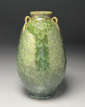 Load image into Gallery viewer, Edo Jar in Lily Pad Green Crystalline, 11"h (Ben Owen III)