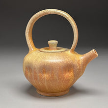Load image into Gallery viewer, Dimpled Teapot in Pumpkin and Natural Ash, 7"h (Ben Owen III)