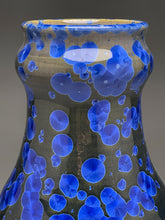 Load image into Gallery viewer, Gourd Flower Vase in Cobalt Crystalline, 12"h (Ben Owen III)