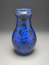 Load image into Gallery viewer, Gourd Flower Vase in Cobalt Crystalline, 12"h (Ben Owen III)