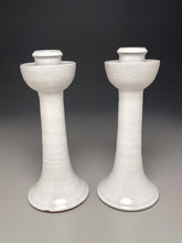 Load image into Gallery viewer, Candlesticks in Dogwood White, 12.75"h (Ben Owen III)
