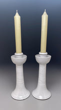 Load image into Gallery viewer, Candlesticks in Dogwood White, 12.75"h (Ben Owen III)