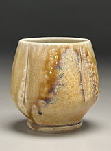 Load image into Gallery viewer, Melon Cup in Ash & Yellow Matte Glazes, 3.75"h (Ben Owen III)