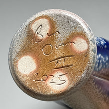 Load image into Gallery viewer, Melon Tumbler #1 in Cobalt & Ash Glazes, 6.25"h (Ben Owen III)