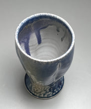 Load image into Gallery viewer, Melon Tumbler #2 in Cobalt & Ash Glazes, 5.75"h (Ben Owen III)