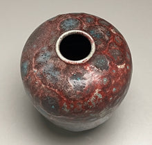 Load image into Gallery viewer, Egg Vase in Mottled Copper Red, 5.25"dia. (Ben Owen III)