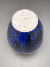 Load image into Gallery viewer, Melon Egg Vase in Cobalt Crystalline, 8.25"h (Ben Owen III)