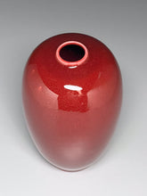 Load image into Gallery viewer, Egg Vase #2 in Cabernet, 8.25"h (Ben Owen lll)