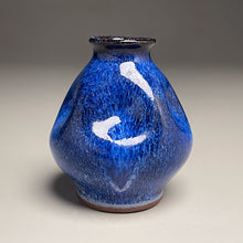 Load image into Gallery viewer, Miniature Dimpled Globe Vase in Opal Blue, 3.5"h (Ben Owen III)