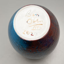 Load image into Gallery viewer, Egg Vase #1 in Chinese Blue, 9"h (Ben Owen III)