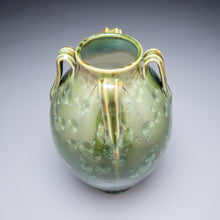 Load image into Gallery viewer, Lily Jar in Lily Pad Green Crystalline, 10.75"h (Ben Owen III)