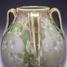 Load image into Gallery viewer, Lily Jar in Lily Pad Green Crystalline, 10.75"h (Ben Owen III)