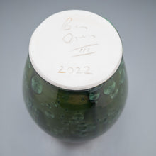 Load image into Gallery viewer, Lily Jar in Lily Pad Green Crystalline, 10.75"h (Ben Owen III)