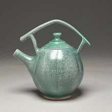 Load image into Gallery viewer, Melon Tea Pot in Patina Green, 9"h (Ben Owen III)