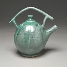Load image into Gallery viewer, Melon Tea Pot in Patina Green, 9"h (Ben Owen III)