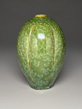 Load image into Gallery viewer, Melon Egg Vase in Lily Pad Green, 8.75"h (Ben Owen III)