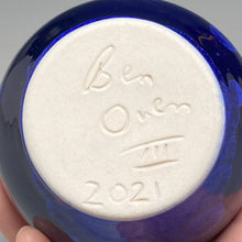 Load image into Gallery viewer, Gourd Vase in Midnight Blue Crystalline, 5.75"h (Ben Owen III)