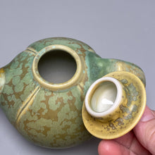 Load image into Gallery viewer, Miniature Melon Teapot in Stardust Green, 5"h (Ben Owen III)