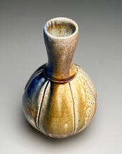 Load image into Gallery viewer, Melon Bottle #2 in Cobalt and Ash Glazes, 10"h (Ben Owen III)