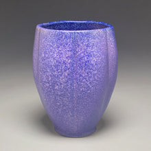 Load image into Gallery viewer, Melon Flower Vase in Nebular Purple, 10"h (Ben Owen III)