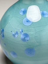 Load image into Gallery viewer, Genie Bottle in Turquoise Crystalline, 6.25"h (Ben Owen III)