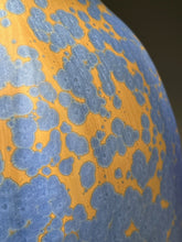 Load image into Gallery viewer, Ribbed Covered Jar in Stardust Blue, 17.5"h (Ben Owen III)
