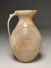 Load image into Gallery viewer, Pitcher with Combed Surface in Natural Ash Glaze, 11"h (Ben Owen III)