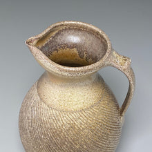 Load image into Gallery viewer, Pitcher with Combed Surface in Natural Ash Glaze, 11"h (Ben Owen III)