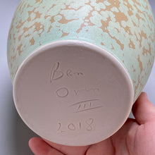 Load image into Gallery viewer, Two-Handled Vase in Stardust Green, 11.75"h (Ben Owen III)